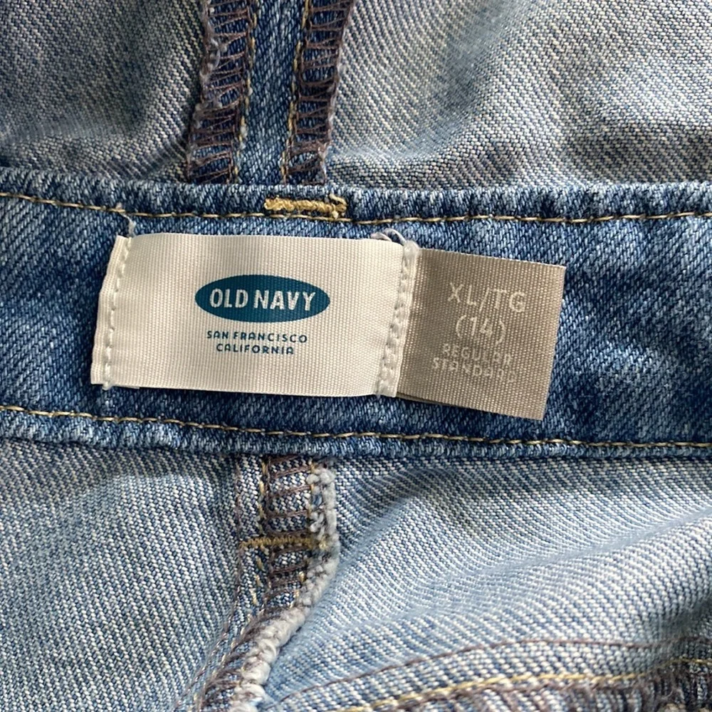 Old Navy jean overall shorts